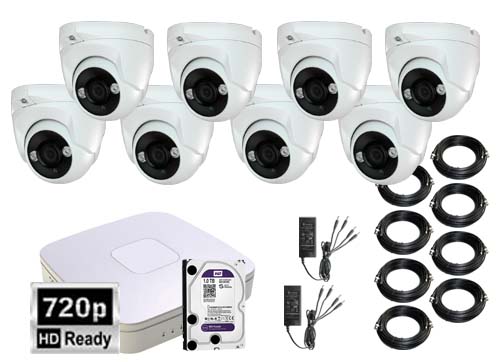 Billig Analog Kamera Pakke 720p 12fps 8 Stk
