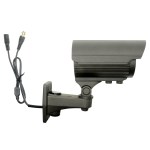 AUTO-ZOOM overvågningskamera med night-vision og IR LED-dioder