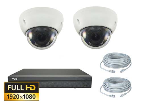 Vandal Sikker Ip Kamera Pakke Med 2 Stk Kuppler Full Hd