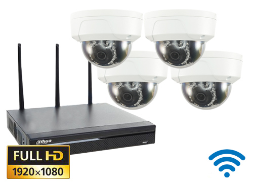 Wifi Kamera Pakke Med 4 Stk Kuppler Pa 1080p Tradlos Nvr2